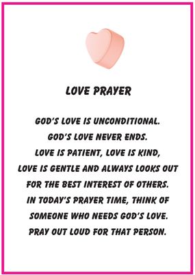 Love Others Prayer Activity