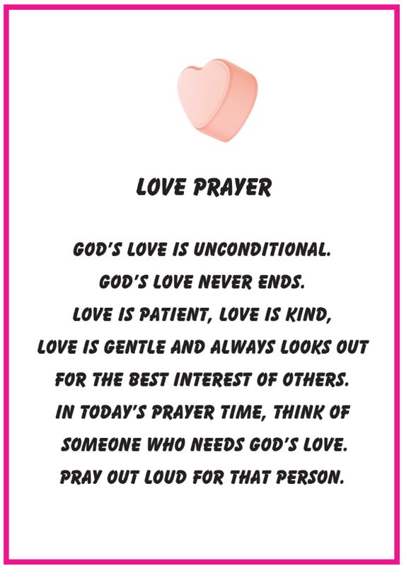 Love Others Prayer Activity