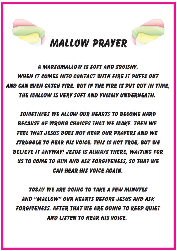 Mallow Prayer Activity