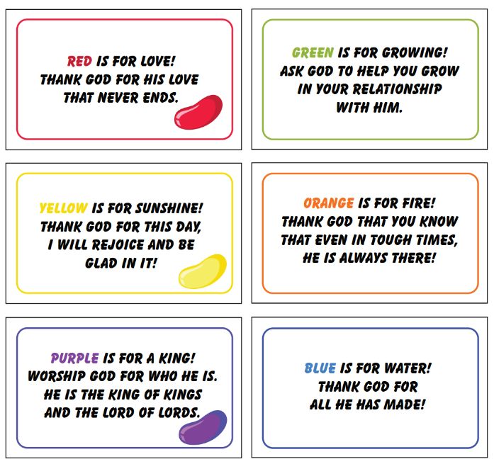 Jellybean Prayer Activities