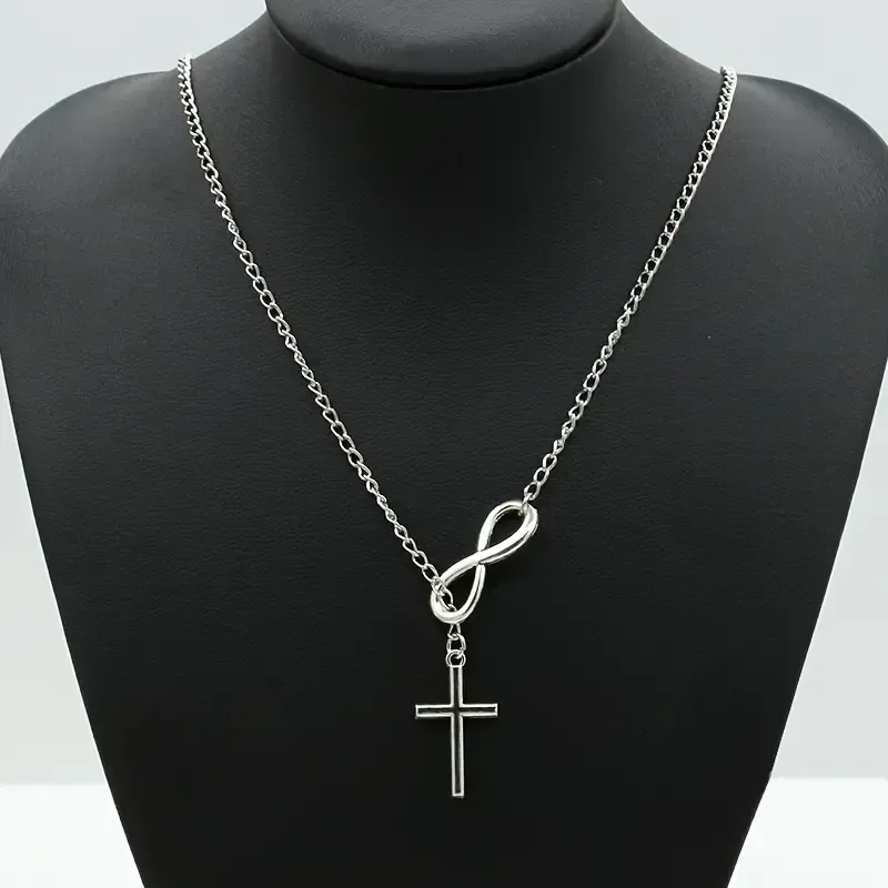 Infinity Cross pendant Necklace