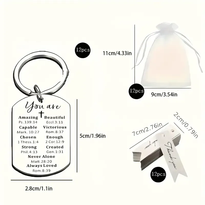 Appreciation Inspirational Keychain Set