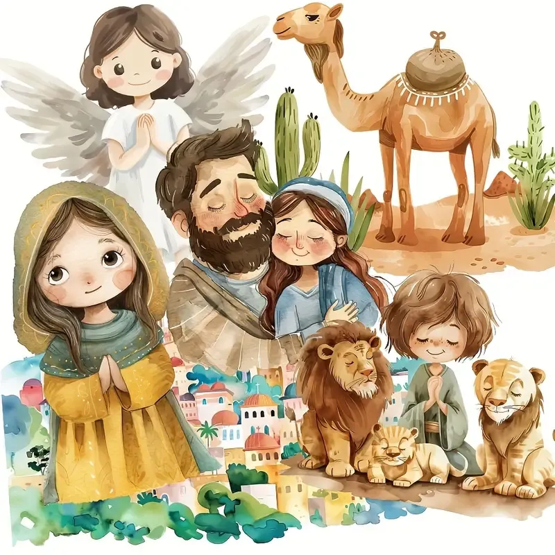 Bible Character Themed Sticker Pack