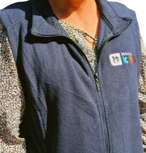 Doxa Deo Kids Branded Navy Fleece Bodywarmer