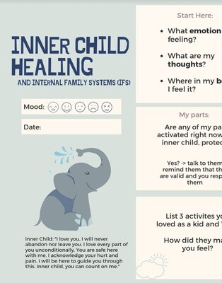 Inner Child Healing (Printable Worksheet)