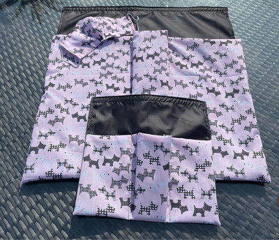 Dog Grooming Fur Bin Set