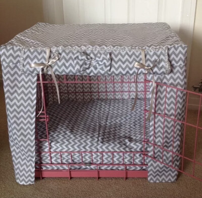 Made to measure Chevron Dog crate cover