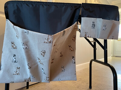 Dog Grooming Table Fur Bin /Table Tidy/ Dog Groomers Accessories