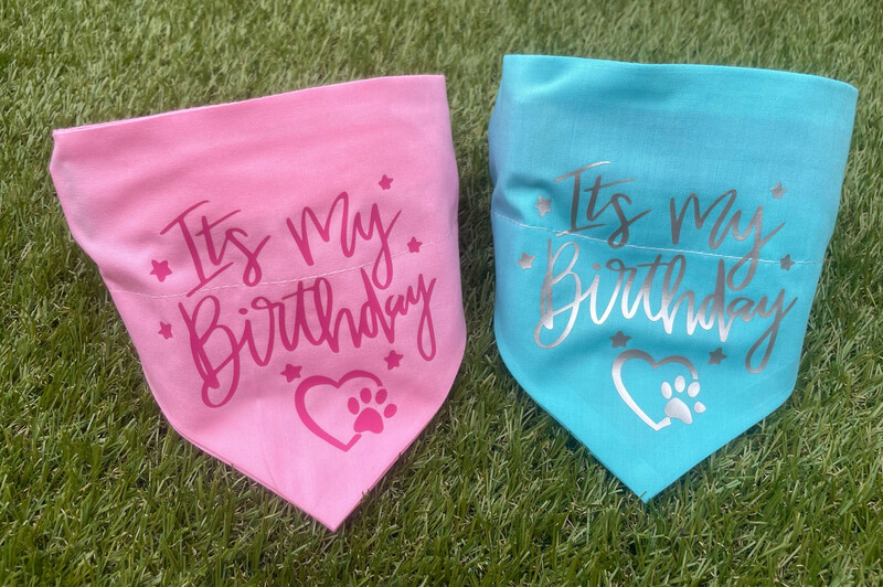 Dog Birthday Bandana &amp; Adjustable Collar