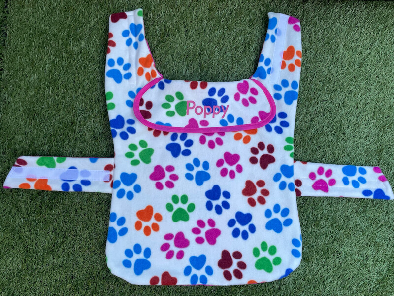 Personalised Dog Fleece Coat