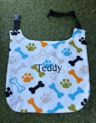 Large Breed Paws / Bones Dog Bib