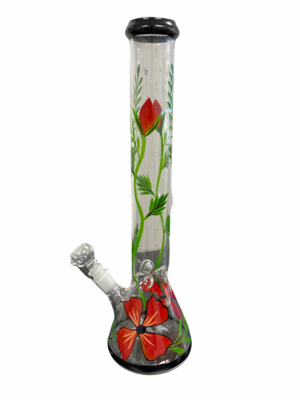 Big Glass Roses Water Pipe