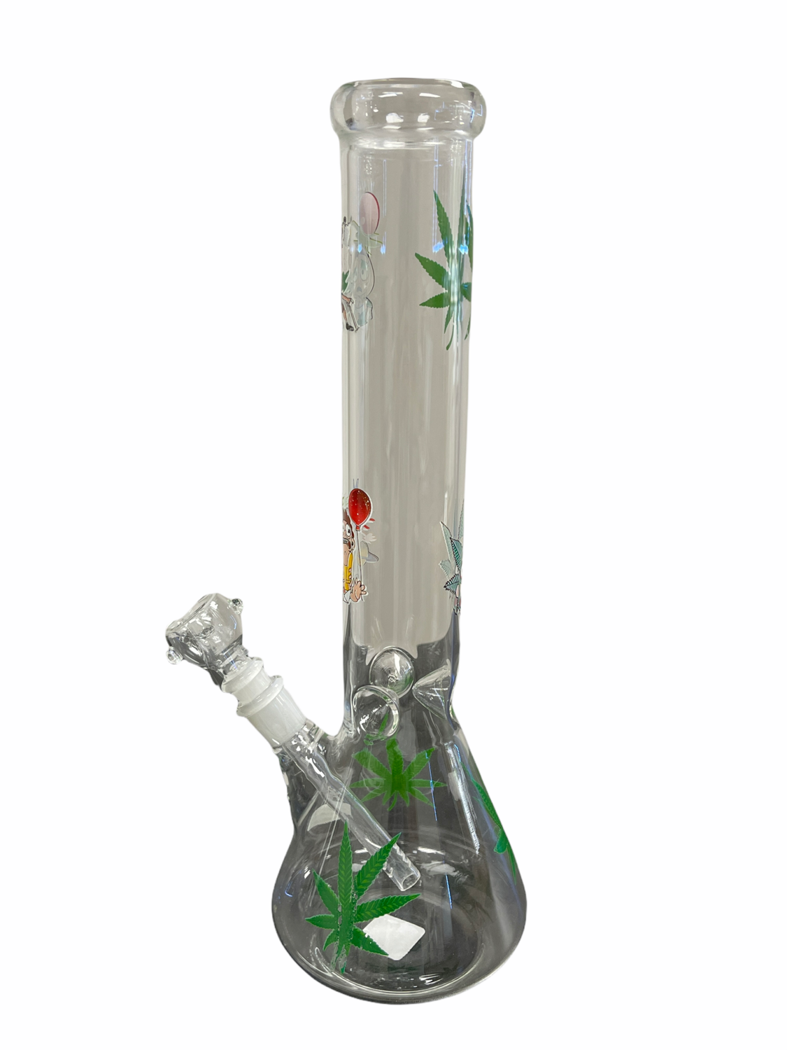 Green Leaf RM Glass Water Pipe