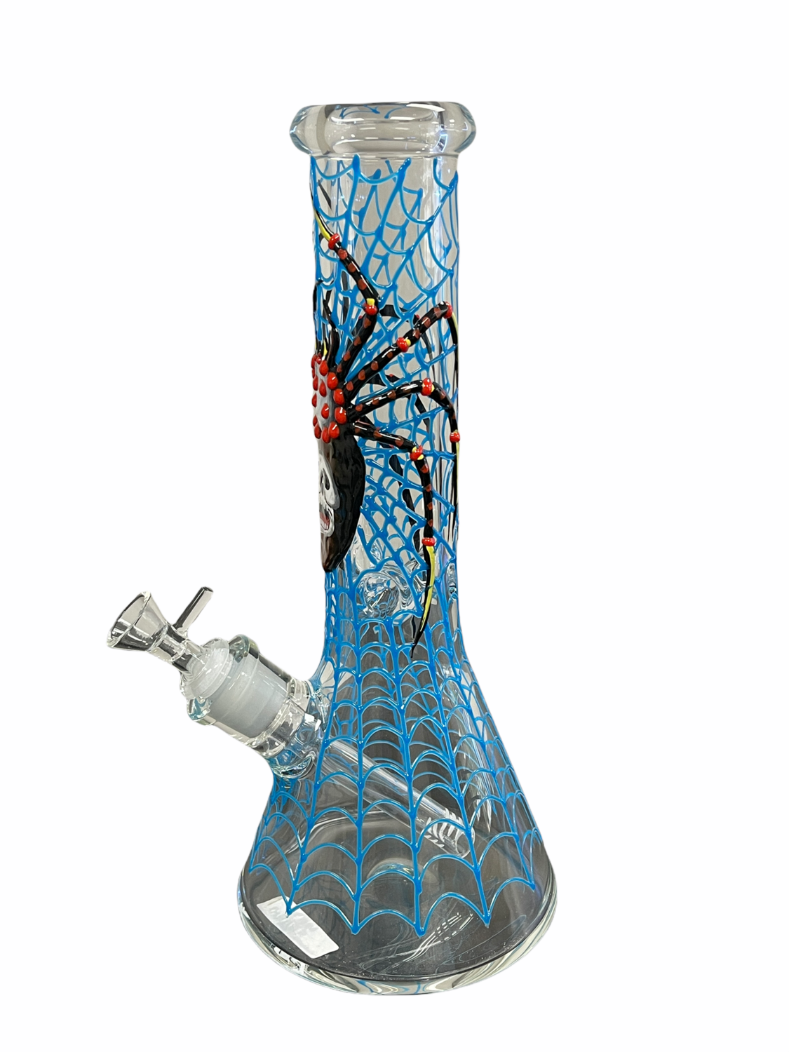 Spider Web Glass Water Pipe