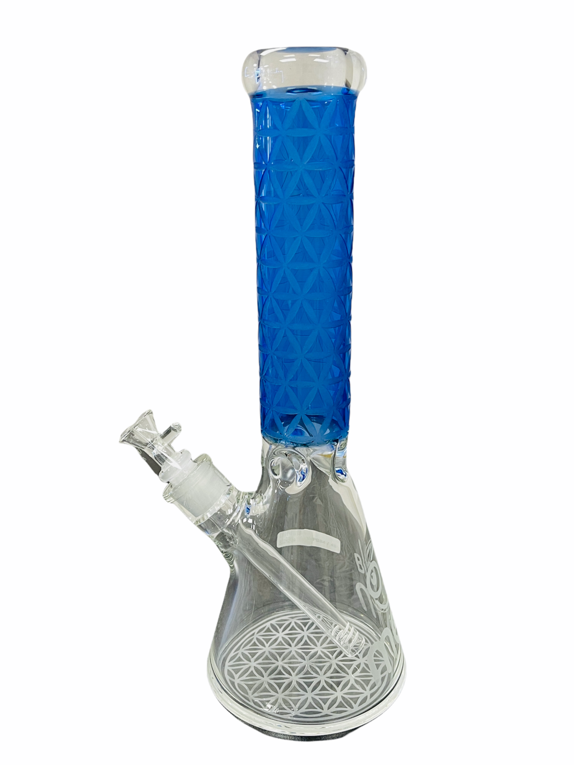Blue Designer Glass Water Pipe