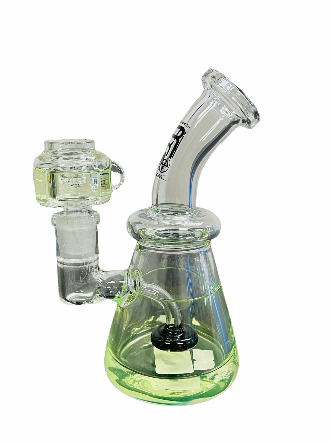 Krave Clear Green Freezable Water Pipe