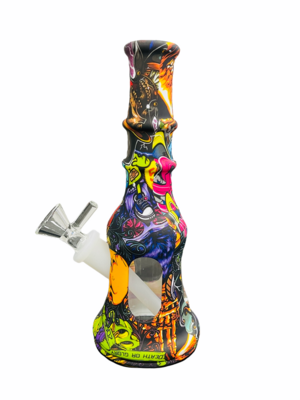 Silicone Monster Collage Water Pipe