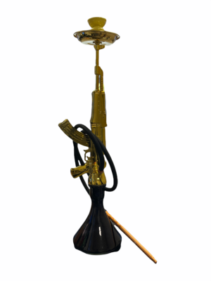 Gold Plated AK47 Hookah Pipe