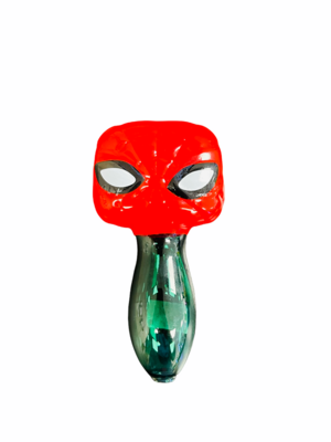 Small Glass Hand Pipe Red