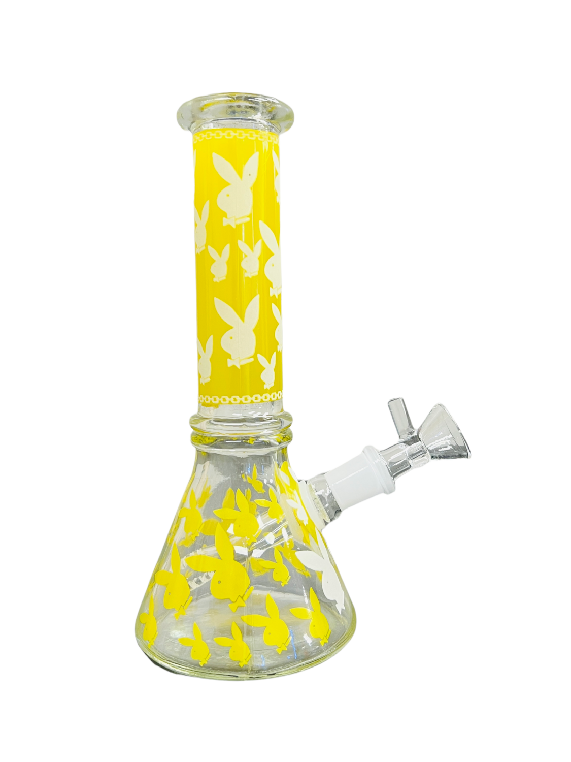 Yellow Playboy Glass Water Pipe