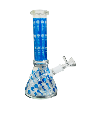 Blue Alien Glass Water Pipe