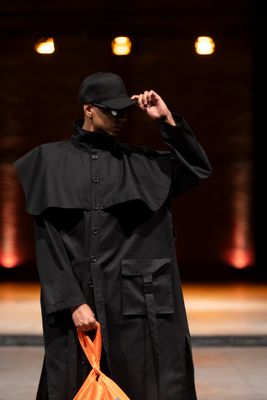 Over-Rain Coat All Black.