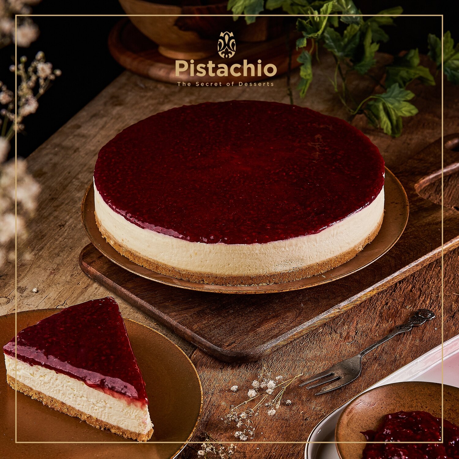 Raspberry Cheesecake Torte