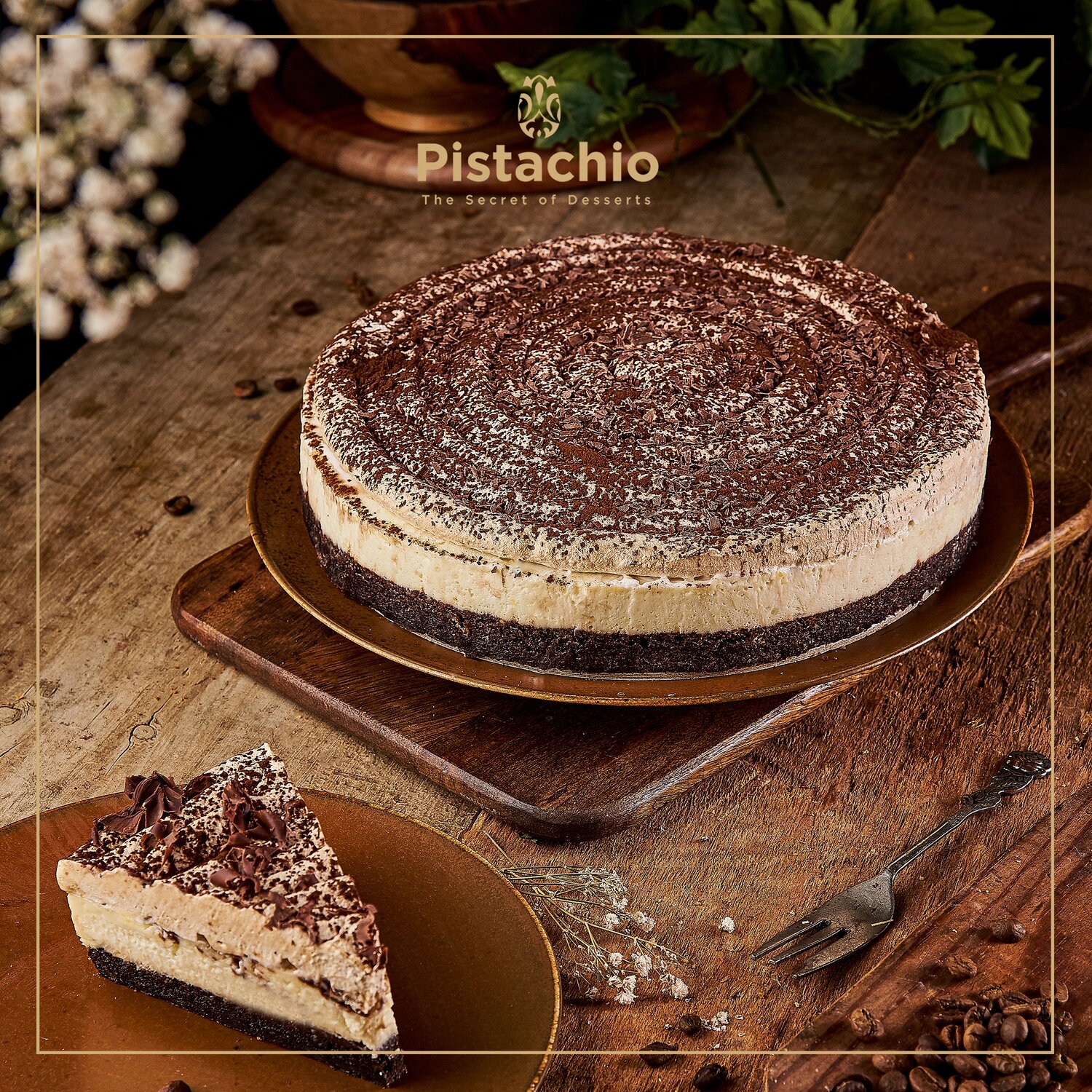 Espresso Brownies Cheesecake torte