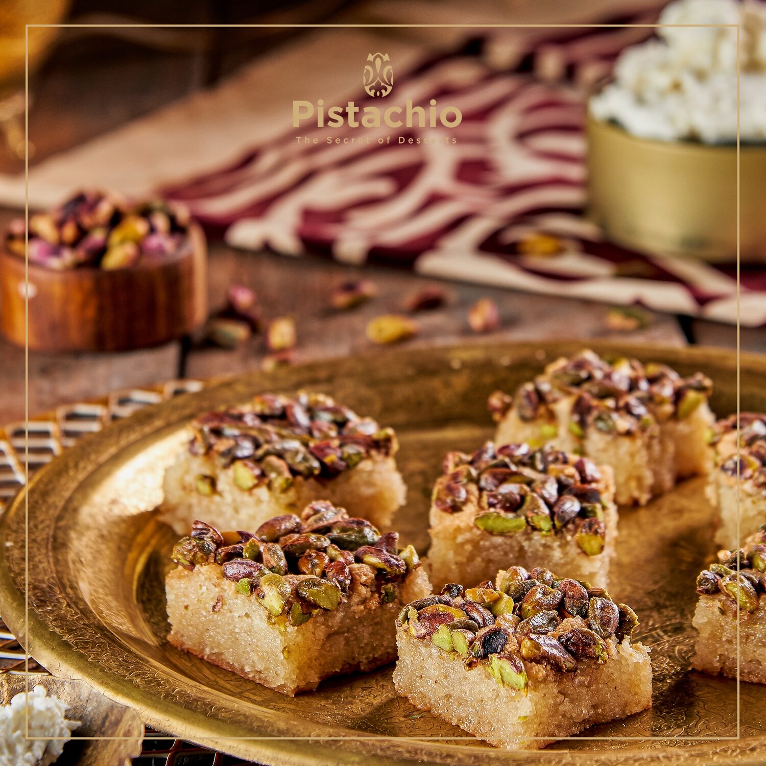 Al Nabk Syrian Hareesa With Pistachio 500 gr