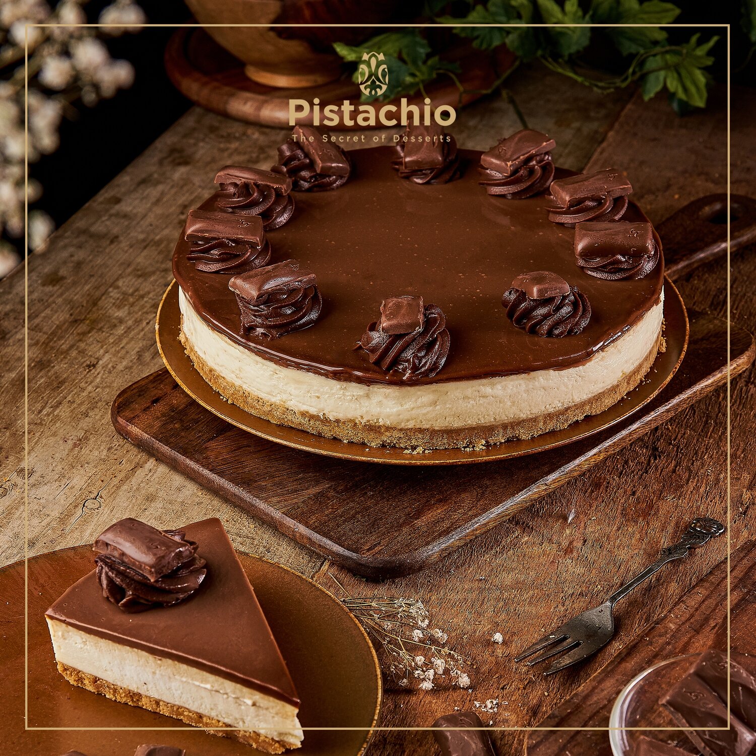 Galaxy Chocolate Cheesecake Torte