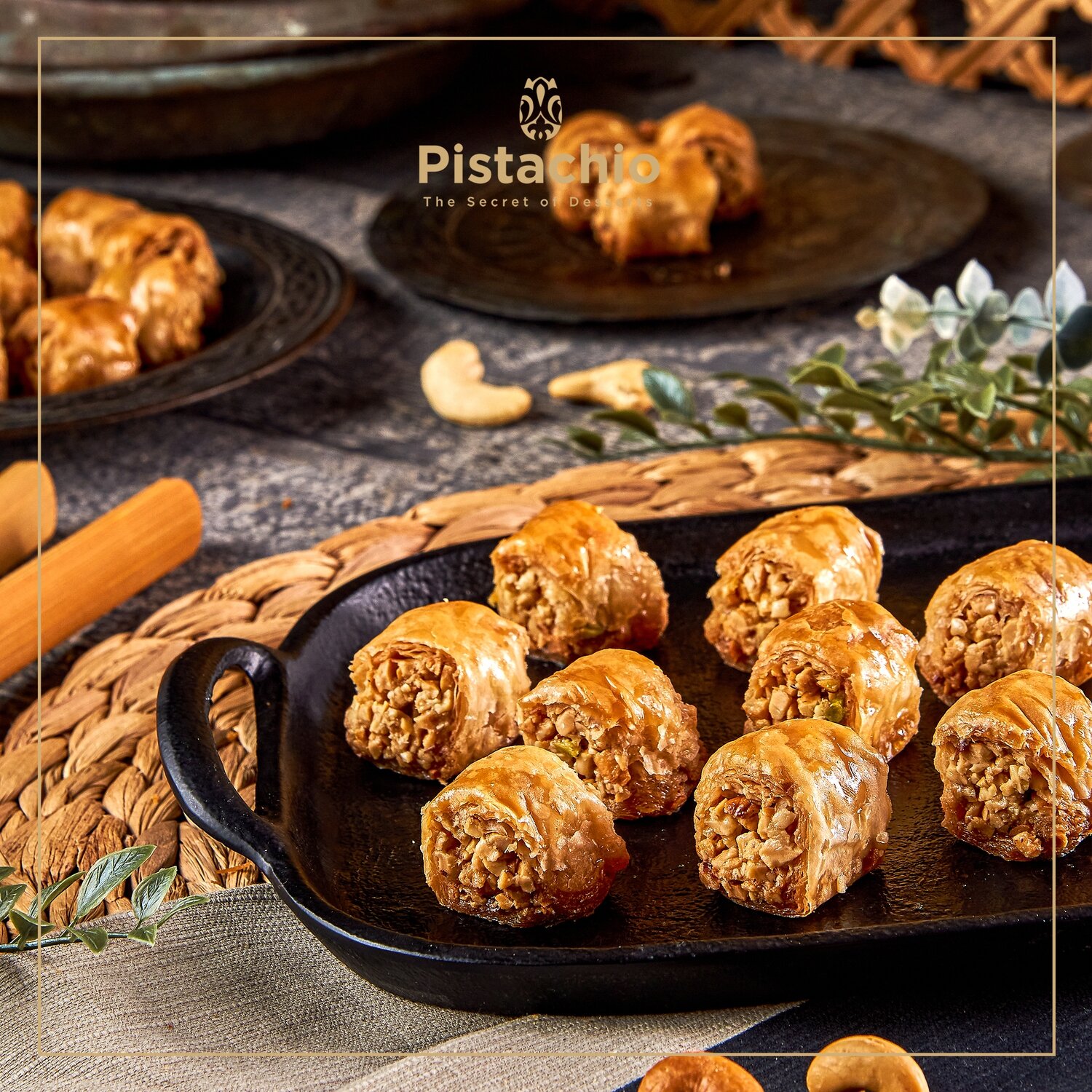 Baklava Kol W shkor Cashew nuts Weight 250 gr