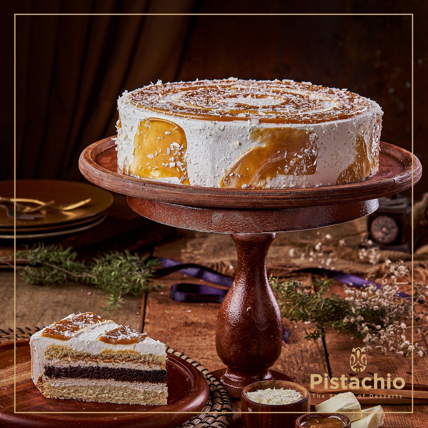 Salty Caramel Cake Torte