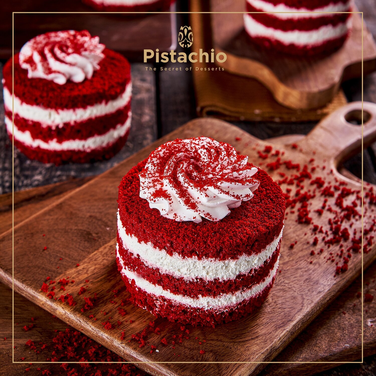 Round Red Velvet Cake