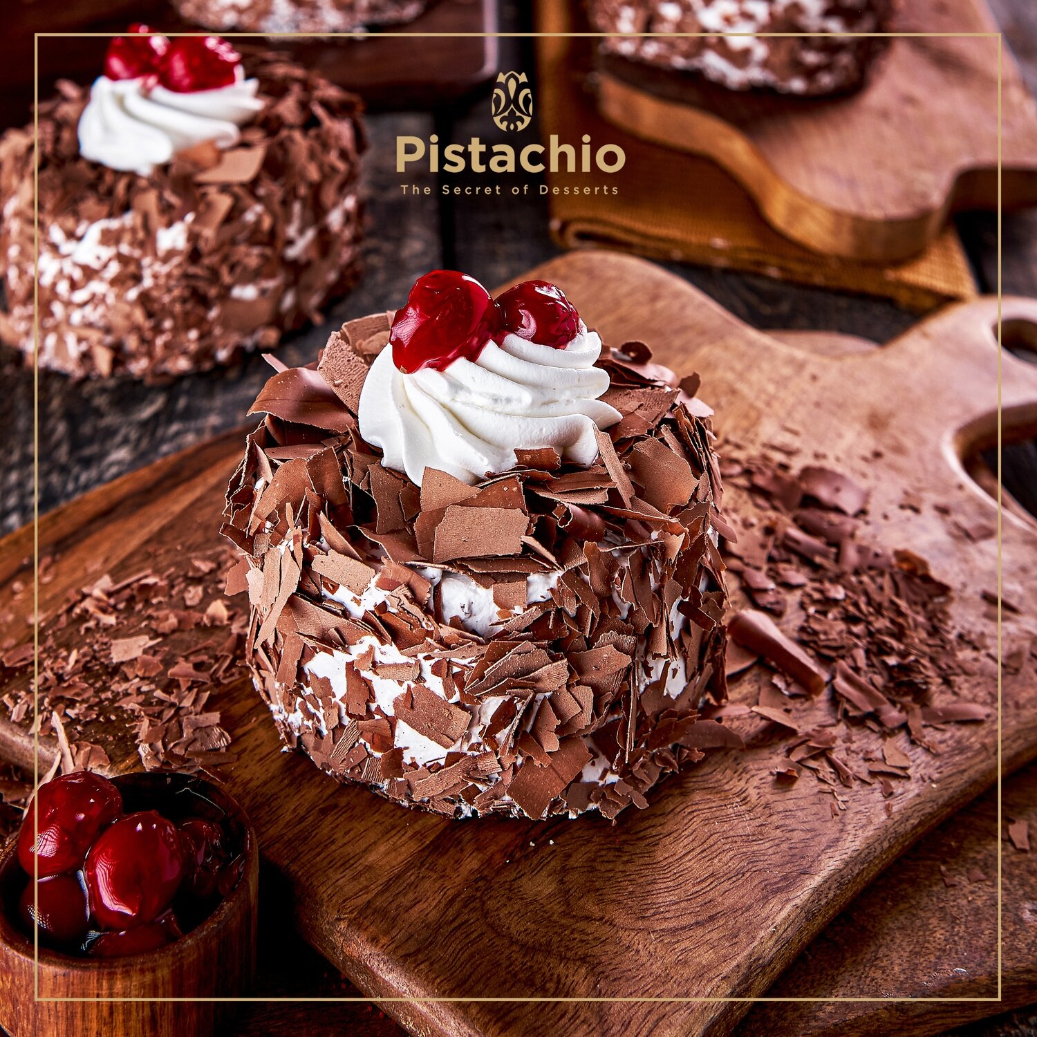 Round Black Forest Cake