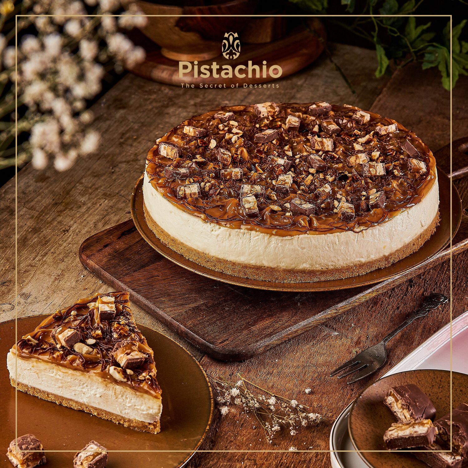 Snickers Cheesecake Torte