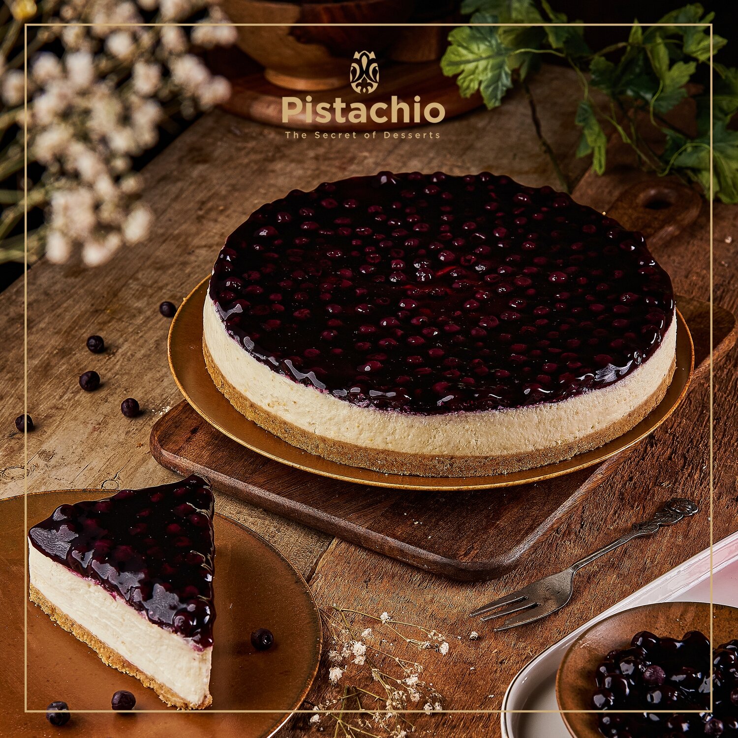 Blueberry Cheesecake Torte