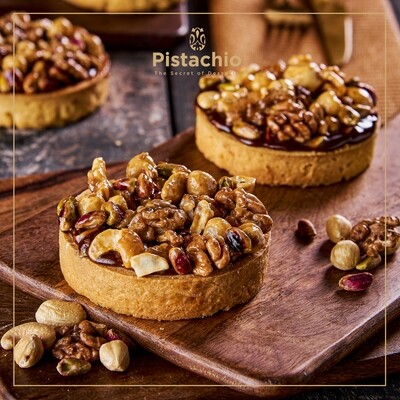 Caramel Nuts Tart Rounded Piece