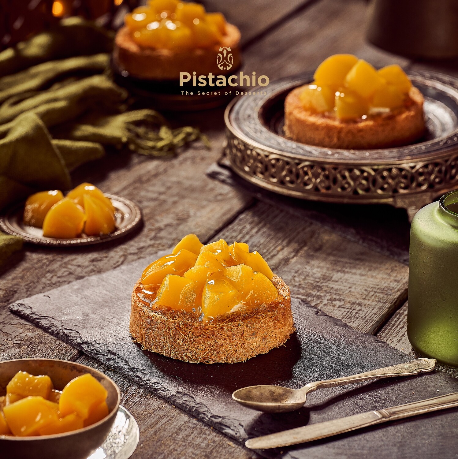 Crunchy Kunafa Mango Cup