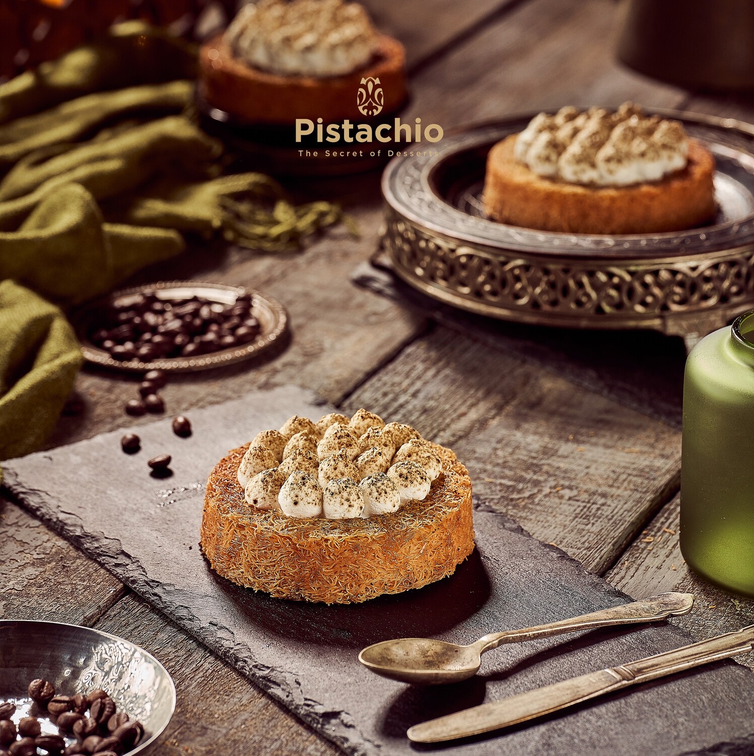 Crunchy Kunafa Tiramisu Cup