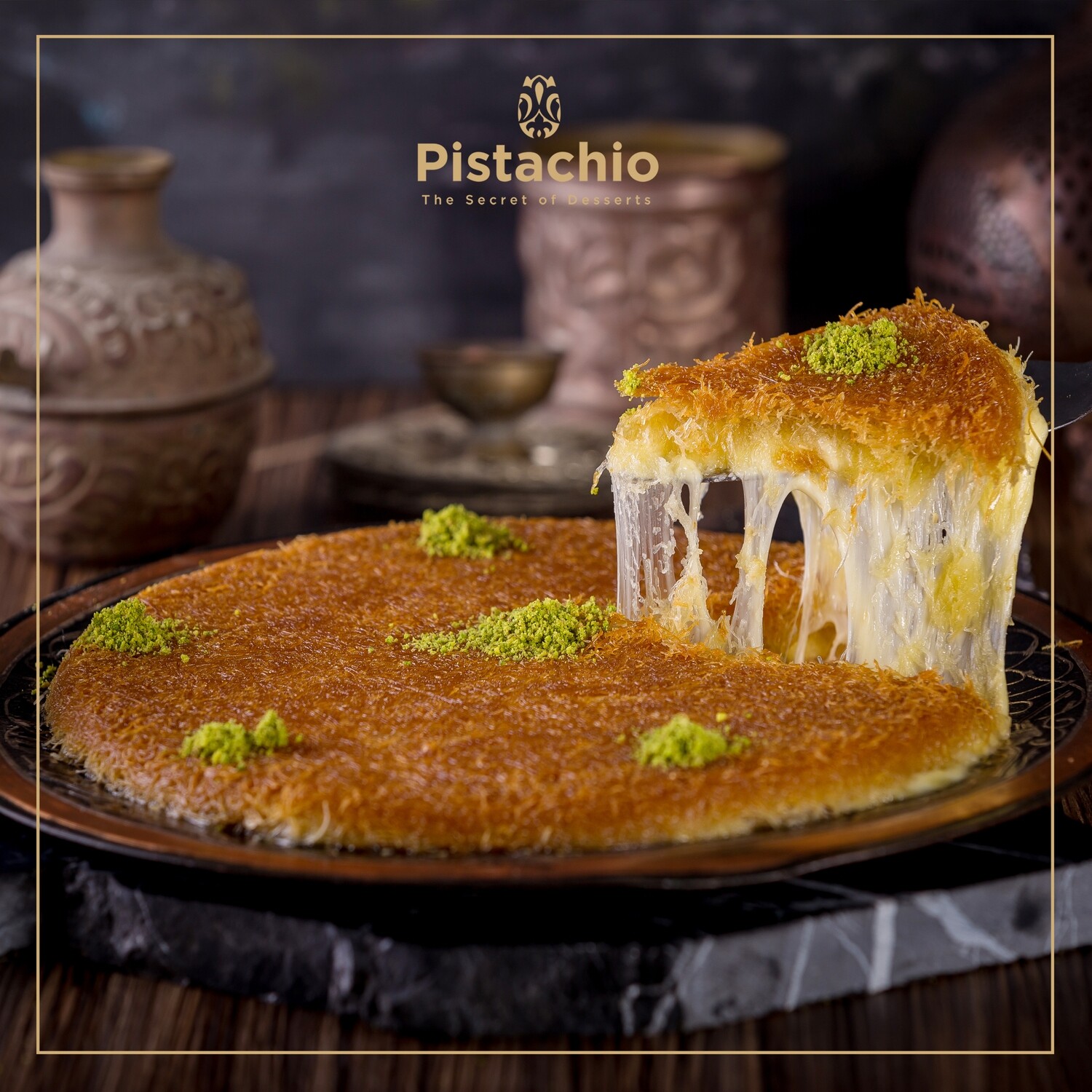 Nabulsiya Kunafa Tray (With Cheese)