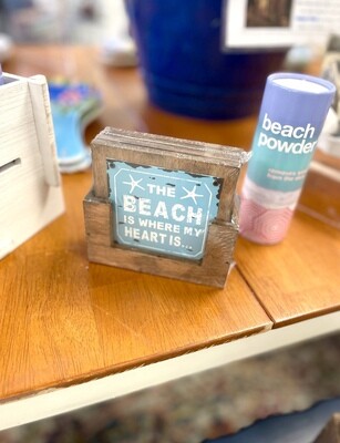 The Beach Is Where My Heart Is Coaster Set