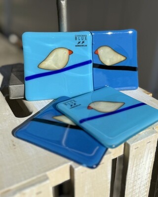 Connemara Blue-"Piper" Coasters (set of 4)