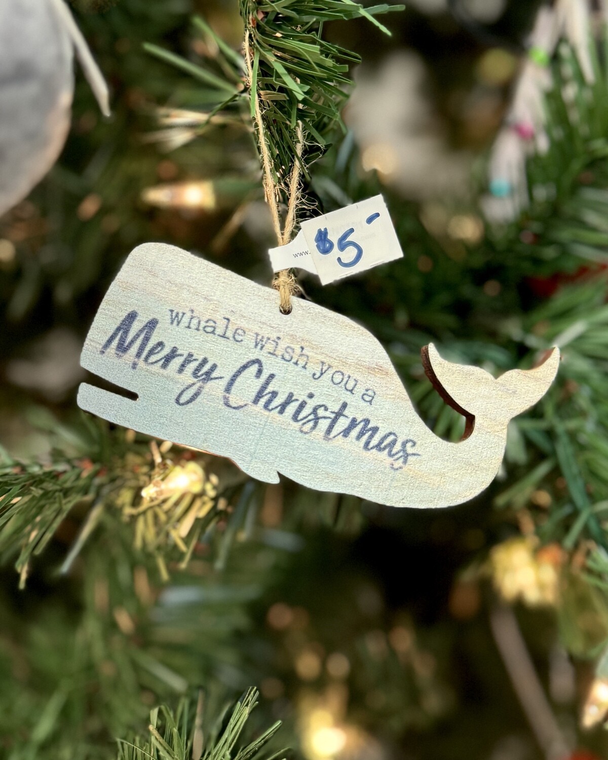 Funny Whale Ornament