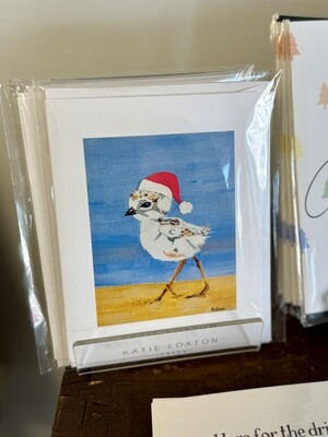 Christmas Piping Plover Greeting Card