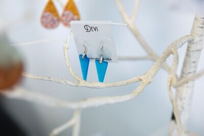 Devi Blue Seaglass Earrings