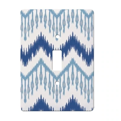 Blue Ikat Single Switch Plate