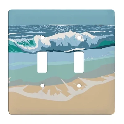 Beach Waves Single or Double Switch Plate