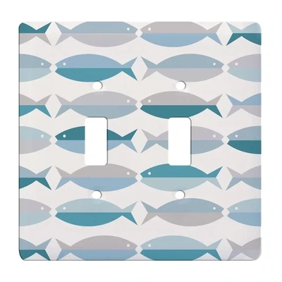 Fish Double Switch Plate