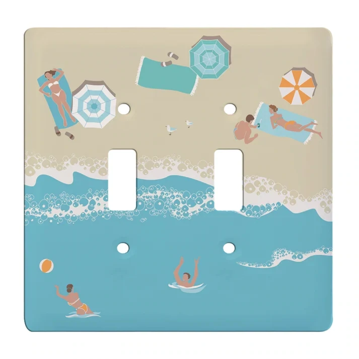 Bird's Eye View Double Switch Plate Bird's Eye View Double Switch Plate