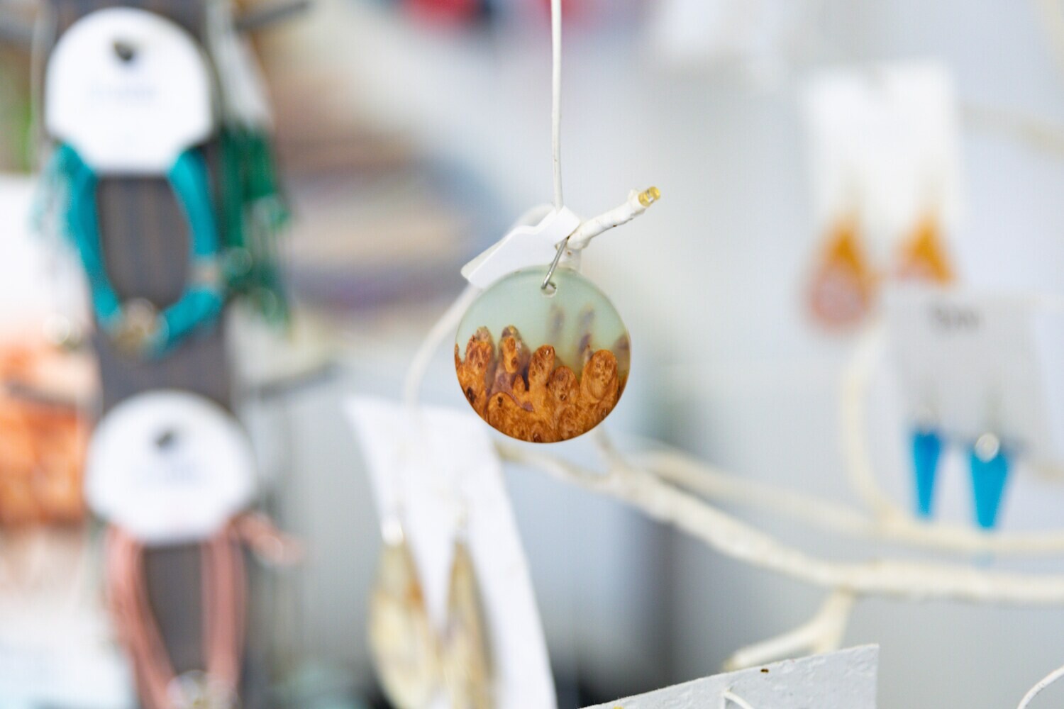 Wood and Resin Pendant
